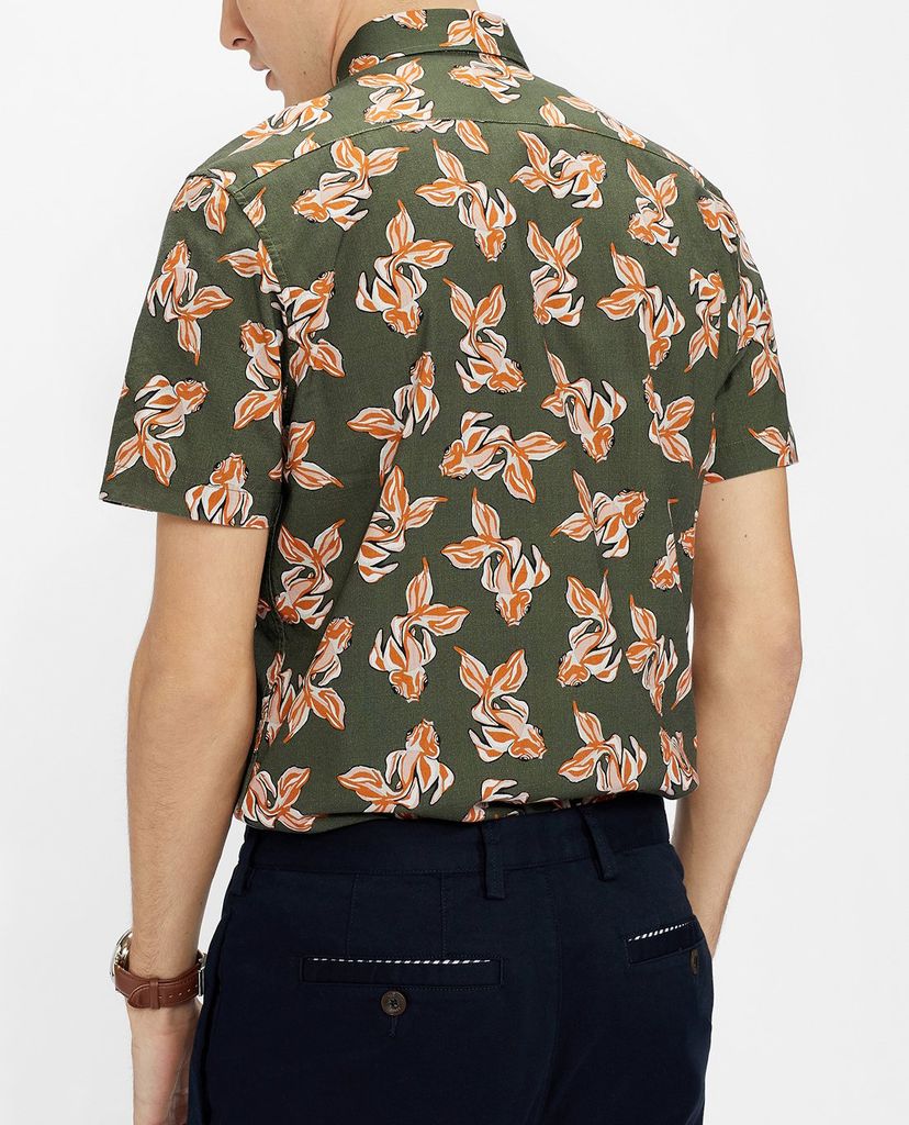 TED BAKER - Áo sơ mi nam tay ngắn Pokee