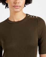 TED BAKER - Áo thun nữ ngắn tay phom ôm Jasmyhn