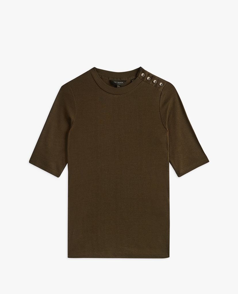 TED BAKER - Áo thun nữ ngắn tay phom ôm Jasmyhn