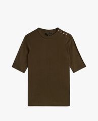 TED BAKER - Áo thun nữ ngắn tay phom ôm Jasmyhn