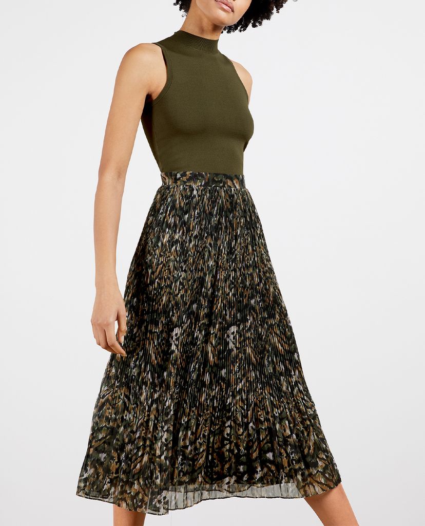 TED BAKER - Đầm midi cổ trụ sát nách Lemmie