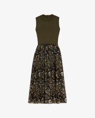 TED BAKER - Đầm midi cổ trụ sát nách Lemmie