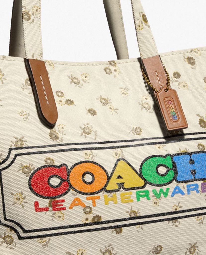 COACH - Túi đeo vai nữ chữ nhật Rainbow