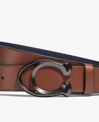 COACH - Thắt lưng nam bản vừa khóa kim loại Signature Buckle