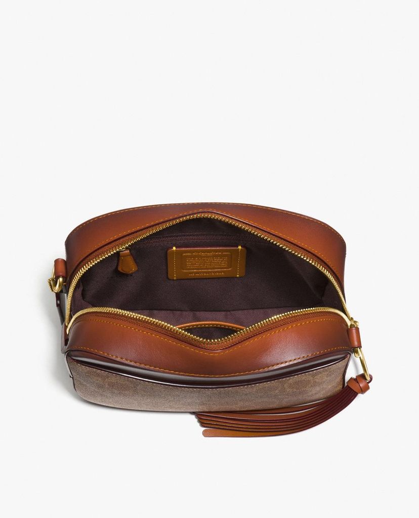 COACH - Túi xách nữ dây đeo kim loại Coated Canvas