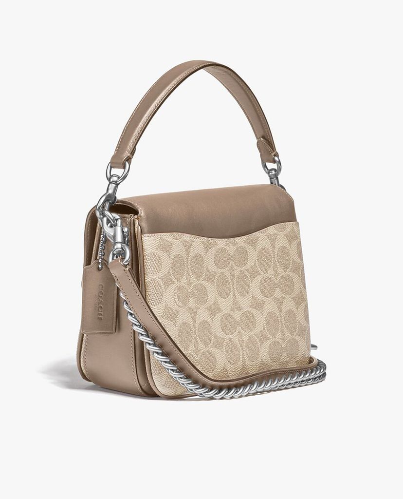 COACH - Túi đeo chéo nắp gập họa tiết logo Cassie 19