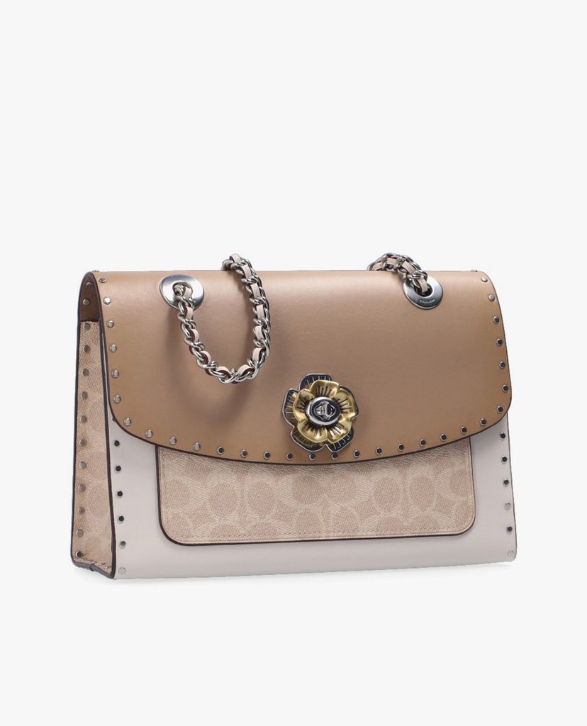 COACH - Túi đeo chéo nữ chữ nhật nắp gập Parker