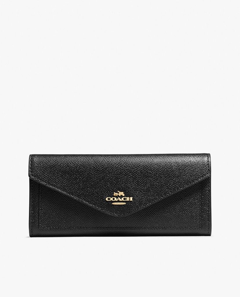 COACH - Ví nữ hình chữ nhật dạng gập bì thư thời trang