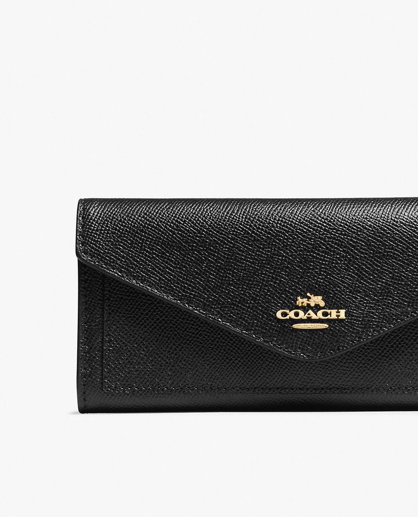 COACH - Ví nữ hình chữ nhật dạng gập bì thư thời trang