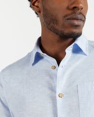 TED BAKER - Áo sơ mi nam tay dài Linen Sauss