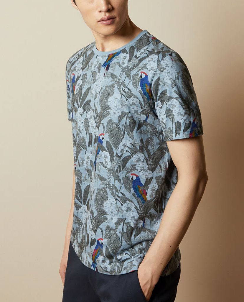 TED BAKER - Áo thun cổ tròn tay ngắn Freshte