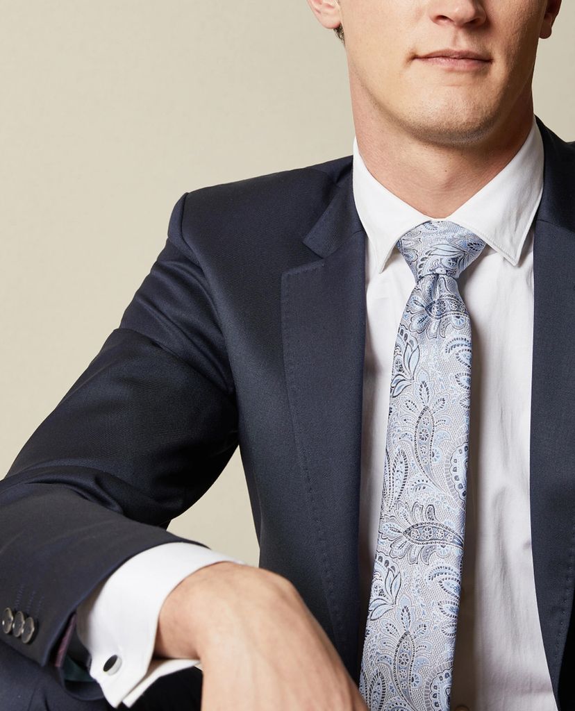 TED BAKER - Cà vạt nam tơ lụa Paistie