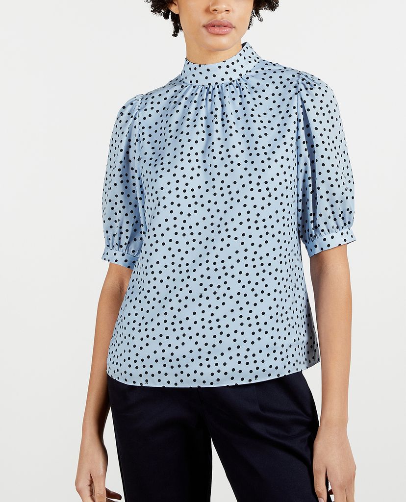 TED BAKER - Áo kiểu nữ cổ cao Priyal
