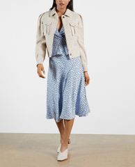 TED BAKER - Đầm midi cổ V tay ngắn Mabbel