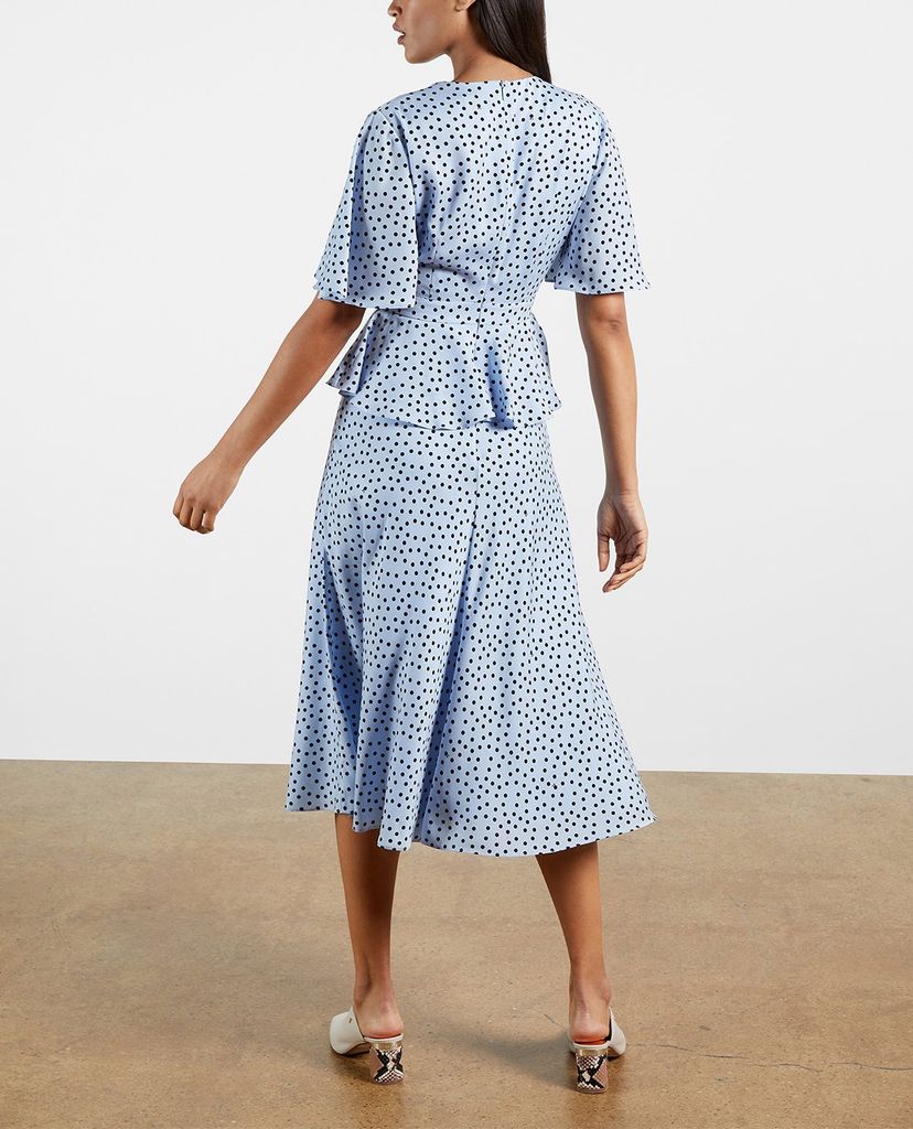 TED BAKER - Đầm midi cổ V tay ngắn Mabbel