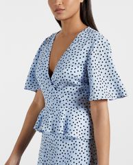 TED BAKER - Đầm midi cổ V tay ngắn Mabbel