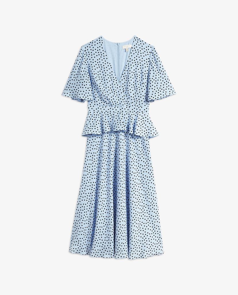 TED BAKER - Đầm midi cổ V tay ngắn Mabbel