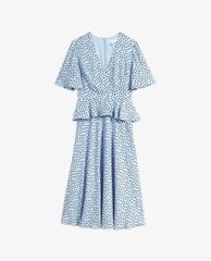 TED BAKER - Đầm midi cổ V tay ngắn Mabbel