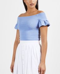 TED BAKER - Áo kiểu nữ bẹt vai phom ôm Misteey