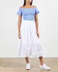 TED BAKER - Áo kiểu nữ bẹt vai phom ôm Misteey