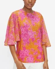 TED BAKER - Áo kiểu nữ cổ tròn tay loe Lilanya