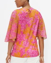 TED BAKER - Áo kiểu nữ cổ tròn tay loe Lilanya