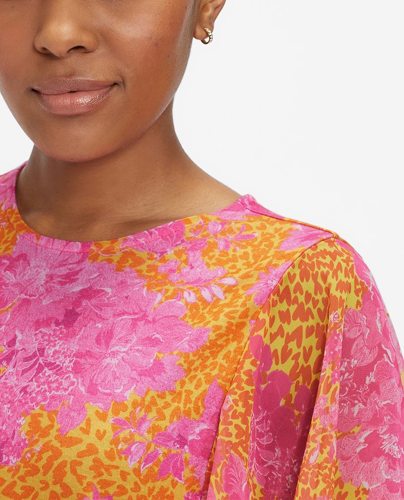 TED BAKER - Áo kiểu nữ cổ tròn tay loe Lilanya