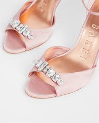 TED BAKER - Giày cao gót hở mũi đính đá Gleamy