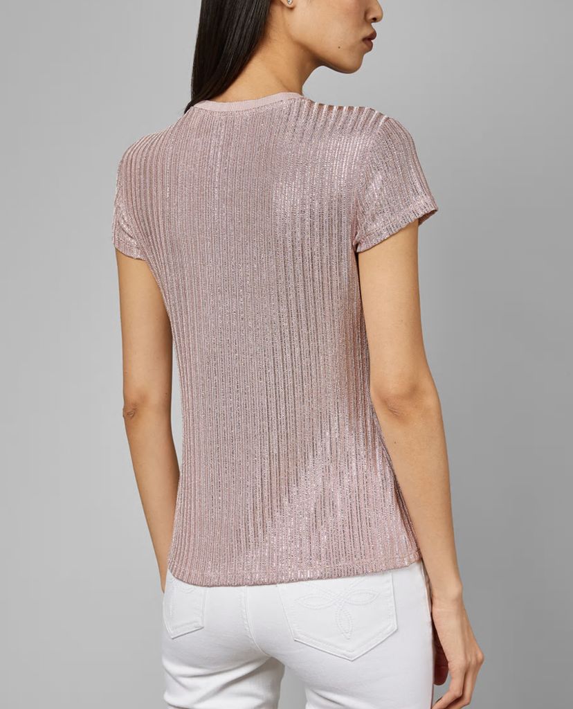 TED BAKER - Áo kiểu nữ cổ tròn tay ngắn Catrino