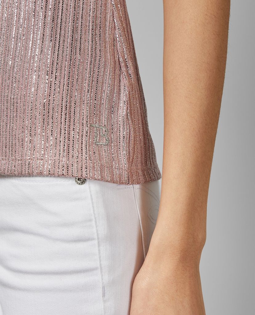 TED BAKER - Áo kiểu nữ cổ tròn tay ngắn Catrino