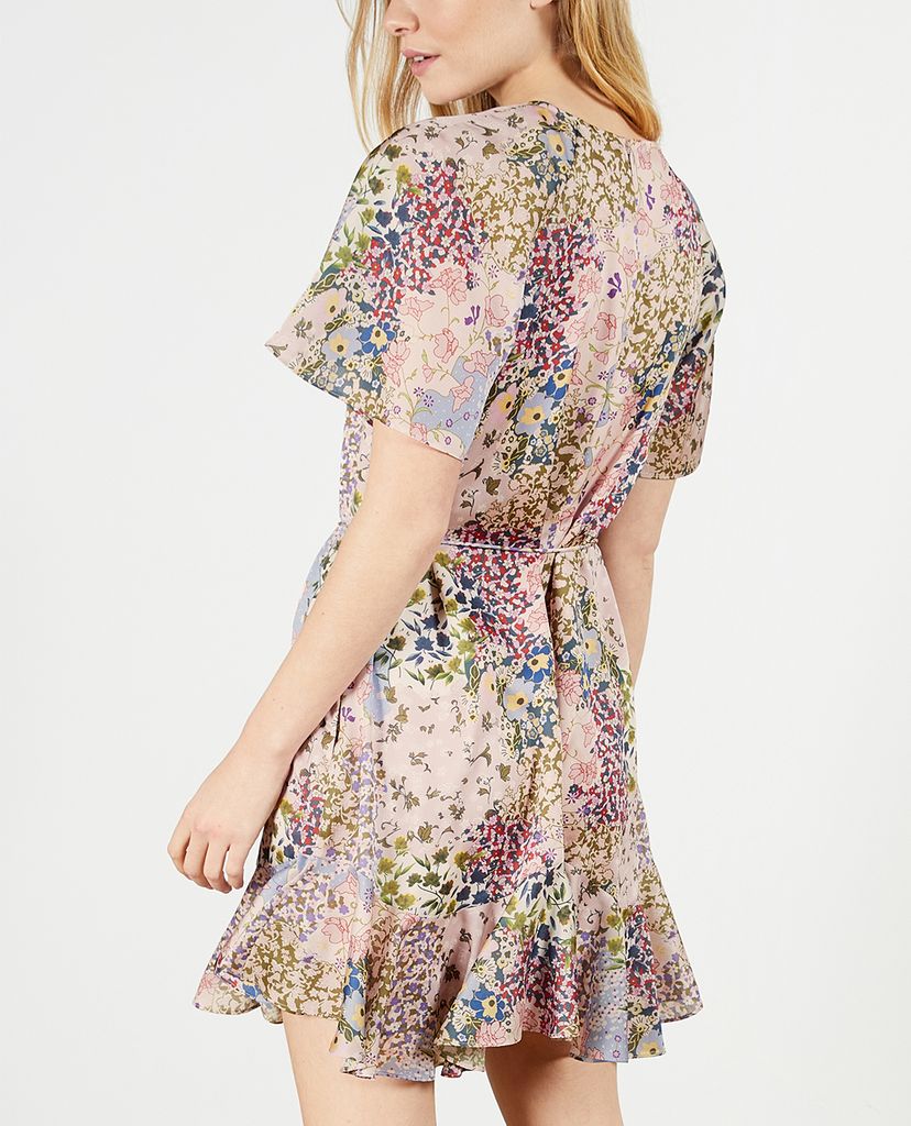 TED BAKER - Đầm mini cổ tròn ngắn tay Lalu