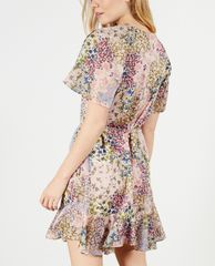 TED BAKER - Đầm mini cổ tròn ngắn tay Lalu
