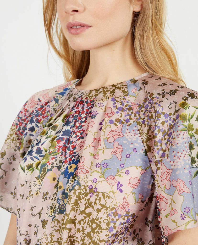 TED BAKER - Đầm mini cổ tròn ngắn tay Lalu