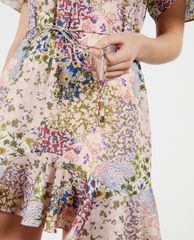 TED BAKER - Đầm mini cổ tròn ngắn tay Lalu