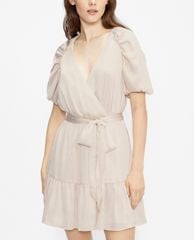 TED BAKER - Đầm mini ngắn tay cổ V đắp chéo Loueese