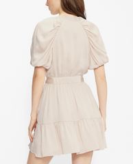 TED BAKER - Đầm mini ngắn tay cổ V đắp chéo Loueese