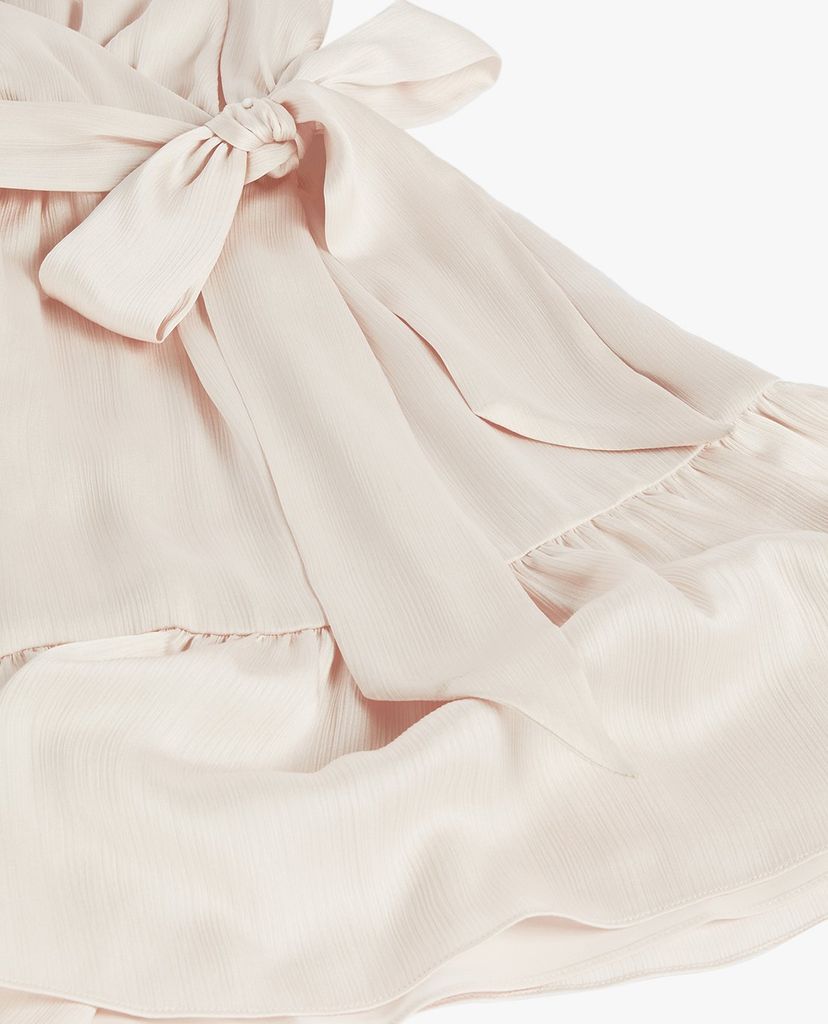 TED BAKER - Đầm mini ngắn tay cổ V đắp chéo Loueese
