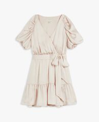 TED BAKER - Đầm mini ngắn tay cổ V đắp chéo Loueese