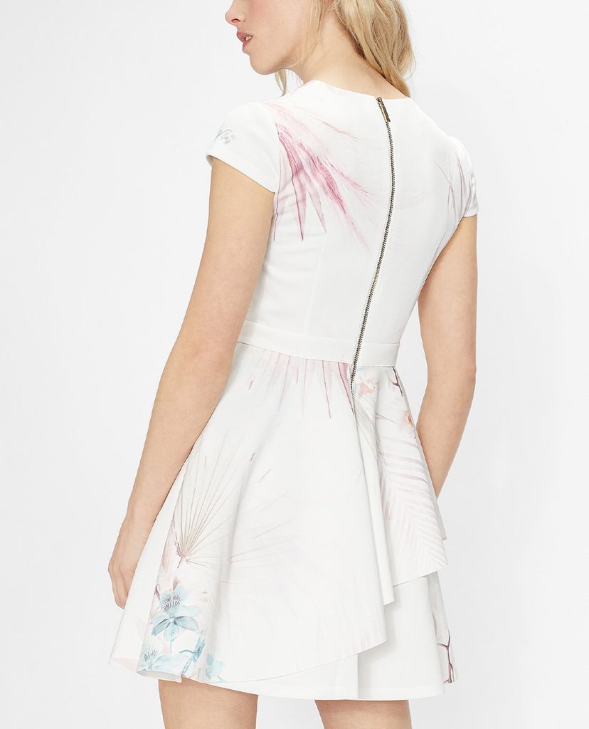 TED BAKER - Đầm mini cổ tròn ngắn tay Olivi
