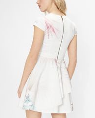 TED BAKER - Đầm mini cổ tròn ngắn tay Olivi