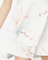 TED BAKER - Đầm mini cổ tròn ngắn tay Olivi