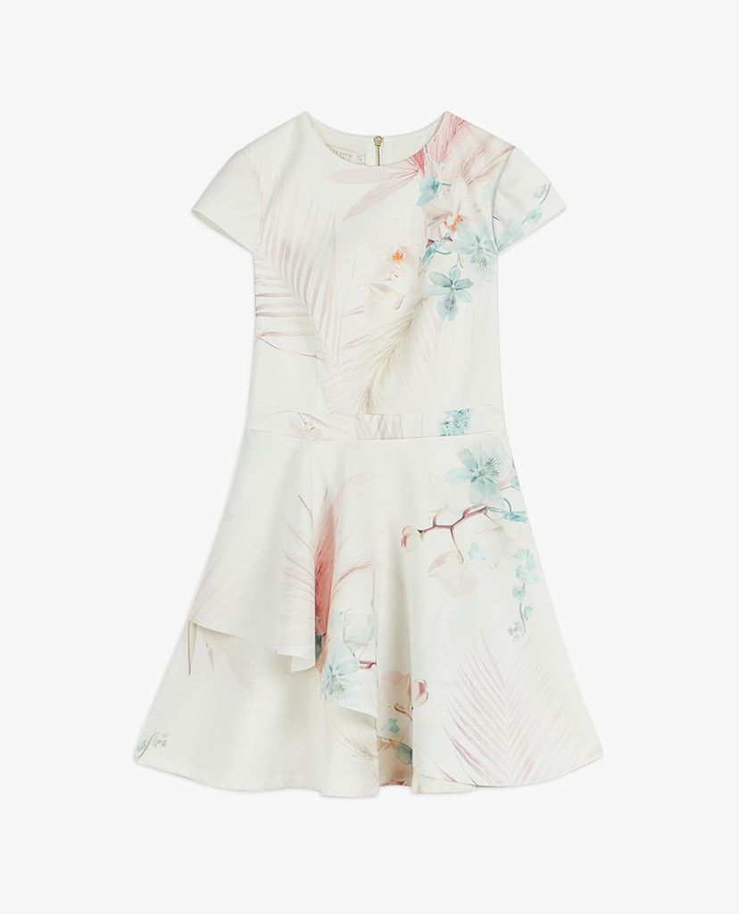 TED BAKER - Đầm mini cổ tròn ngắn tay Olivi