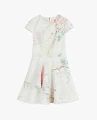 TED BAKER - Đầm mini cổ tròn ngắn tay Olivi