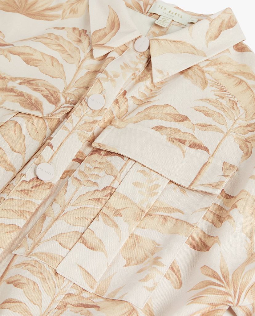 TED BAKER - Playsuits nữ cổ bẻ tay dài Riiaana