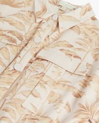 TED BAKER - Playsuits nữ cổ bẻ tay dài Riiaana
