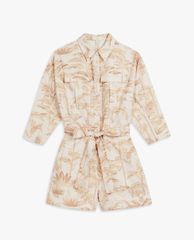 TED BAKER - Playsuits nữ cổ bẻ tay dài Riiaana