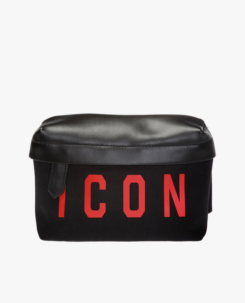 DSQUARED2 - Túi bao tử nam Black Canvas