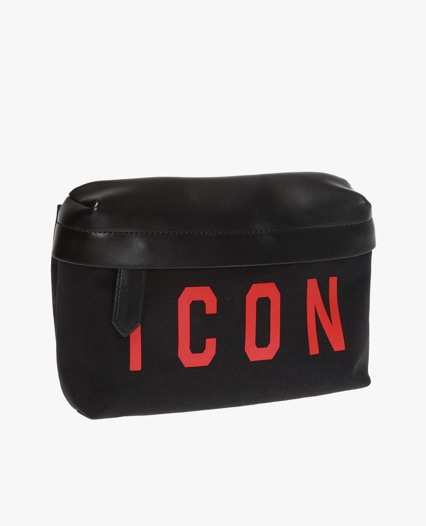 DSQUARED2 - Túi bao tử nam Black Canvas