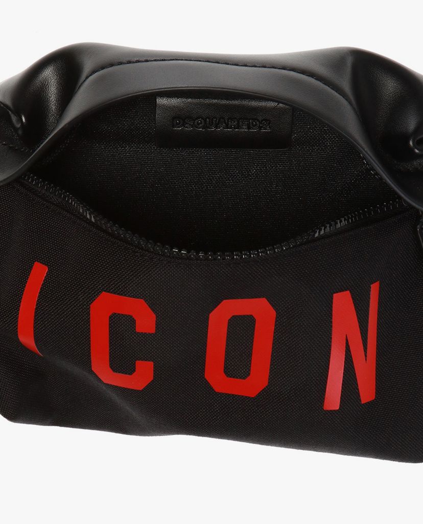 DSQUARED2 - Túi bao tử nam Black Canvas