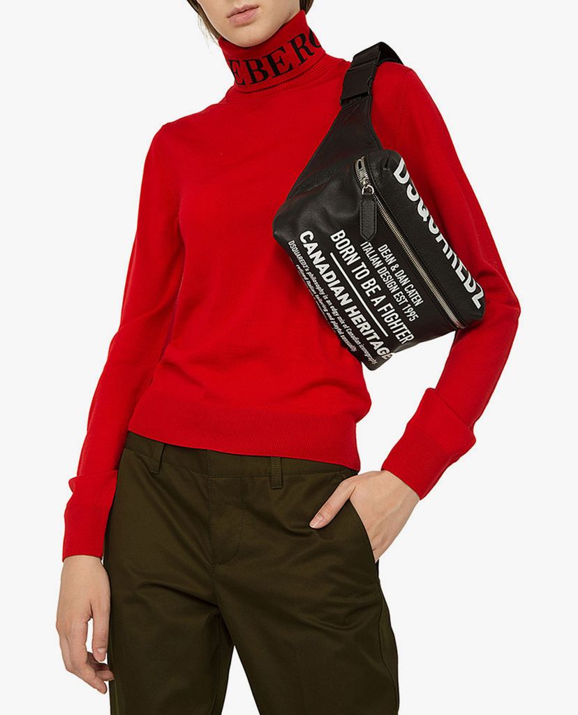 DSQUARED2 - Túi bao tử chữ nhật Printed